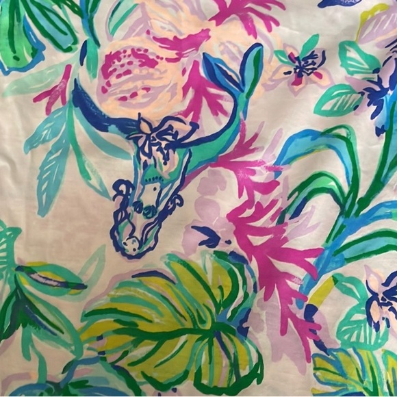 Lilly Pulitzer Floral Sleeveless Billie Ruffle Dress Mermaid In The Shade XS - Picture 9 of 11